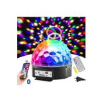 shoptekno Led Magıc Cristal Sihirli Küre Bluetooth'lu Kumandalı Usb Girişli Parti Ve Disko Topu