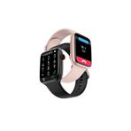shopteknoloji Adım Sayar Akıllı Saat Siyah&pembe Sevgili Kombini Bluetooth Türkçe Menü Ios Ve Android Uyumlu