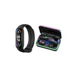 shopteknoloji kendini ödüllendir Spor Modlu M6 Akıllı Bileklik Powerbank E10 Bluetooth Kulaklık 2 Li Kombin
