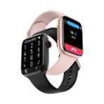 Shopteknoloji Watch 7 Akıllı Saat Siyah&Pembe Sevgili Kombini Bluetooth Türkçe Menü (Ios ve Android Uyumlu) - Siyah - Pembe