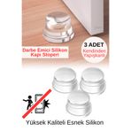 Shopura 3 Adet Kapı Stopper, Kapı Durdurucu, Silikon Kapı Altı Durdurucu