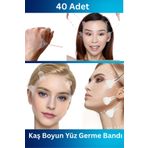Shopura 40 Adet İpli Kaş ve Yüz Germe Bandı – Göz Altı Boyun Toparlayıcı Cilt Sıkılaştırıcı Bant Seti