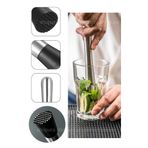 Shopura Paslanmaz Çelik Buz Kırma Tokmağı Mojito Kokteyl Tokmağı Meyve ve Buz Ezici