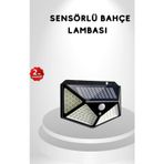 Shopwave 100 LED Güneş Enerjili Bahçe Lambası – PIR Sensörlü, IP65 Su Geçirmez Dış Mekan Aydınlatma