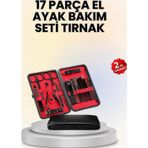 Shopwave 17 Parçalık Deri Kaplamalı Manikür Seti