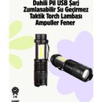 Shopwave 2000 Lümen LED El Feneri - Suya Dayanıklı, Odaklı, Klipsli