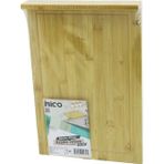 Shopwave 25X35CM AHŞAP BAMBU KESİM PANOSU - KESME TAHTASI TEZGAH ÜSTÜ KANALLI - KENAR DESTEKLİ (5047)
