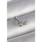 Shopwave 316L Çelik Gümüş Renk Zirkon Taşlı Yıldız Tragus Piercing