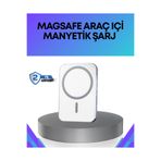 shopwave 360° Döner Başlıklı MagSafe Araç Telefon Tutucu Hızlı Şarjlı