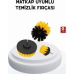 Shopwave 3’lü Matkap Temizlik Fırçası Seti – Banyo, Mutfak ve Araç Jantı İçin Etkili