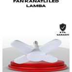 Shopwave 4 Kollu Katlanır Pervane LED Ampül 60 Watt Yüksek Aydınlatma ve Enerji Tasarrufu