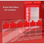 Shopwave 60 Parça Kolay Açılır Güçlü Çift Taraflı Bant 18mm*50mm (5047)