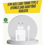 Shopwave 67W Turbo Hızlı Şarj Adaptörü ve Type-C Kablo Güvenli Şarj Teknolojisi