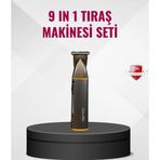Shopwave 9’u 1 Arada Çoklu Bakım Tıraş Seti Profesyonel Saç Sakal Kesme
