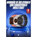 Shopwave Akıllı Saat Ultra Android & Ios Uyumlu Arama Bildirim Özellikli - Çok Renkli