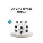shopwave Ampul Tipi WiFi Kamera 2MP Lensli Full HD Görüntü ve Akıllı Hareket Algılama
