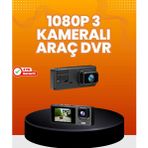 Shopwave Araç Içi Güvenlik Kamerası | 3 Kanallı, 24 Saat Park Kaydı Destekli
