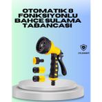 Shopwave Ayarlanabilir Basınçlı 8 Modlu Bahçe Sulama Tabancası Hortum Aparatı