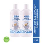 Shopwave Babyton Atopik Ciltler Için Doğal Saç Vücut Şampuanı 2'li Set - 0 - 1 Ay