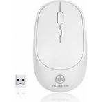 Shopwave Beyaz Renkli Ergonomik Sessiz Kablosuz Mouse – USB Alıcılı, Ofis ve Oyun İçin Konforlu Bilgisayar Fa