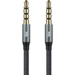 Shopwave Bix BXAU3C Hi-Fi 3.5mm Örgülü Aux Ses Kablosu 24K Altın Kaplama, Araç Ses Sistemi, Tv, Hoparlör, Ku - Ahşap