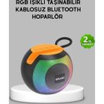 Shopwave Bluetooth 5.0 Hoparlör – RGB Işıklı, Güçlü Bas ve 360° Surround Ses
