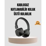Shopwave Bluetooth Kablosuz Kulak Üstü Kulaklık Katlanabilir Konforlu ve Şık Tasarımlı
