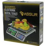 Shopwave BÜYÜK DİJİTAL KARPUZ TERAZİ TARTI 40KG/2GR 7 FİYAT HAFIZASI FİŞ ŞARJLI ACS-809T (5047)