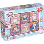 Shopwave Ca Games Pembe - The Pink Cat - Kolaj Temalı 200 Parça 33X48CM Çocuk Puzzle Yapboz Serisi