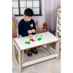 Shopwave Çocuk Oyun, Aktivite Etkinlik Masası, Beyaz 18MM 1.sınıf Mdf (Çekmecesiz) - 0 - 1 Ay - 0 - 3 Yaş
