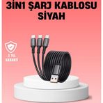 Shopwave Çoklu USB Şarj Kablosu – 1,2m Hızlı Şarj, 3A Güçlü Akım