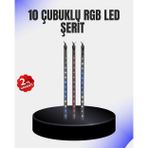 Shopwave Dekoratif LED Meteor Işık 10’lu Çubuk Seti