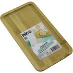 Shopwave Dikdörtgen Ahşap Bambu Servis Sunum Tepsi - Tahtası Mini Tepsi 25 x 14 x 1.4cm (5047) - Inox
