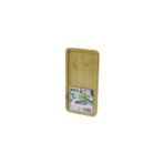 shopwave DİKDÖRTGEN AHŞAP BAMBU YAĞDANLIK ALTLIK MİNİ TEPSİ 12 X 23.4 X 0.8CM (5047)