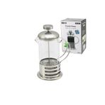 shopwave FRENCH PRESS METAL KAFES - METAL KAPAK 800ML CAM BİTKİ SÜZGEÇİ (5047)