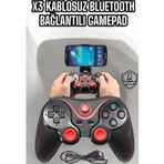 Shopwave Game Stick Android Uyumlu Gamepad X3 Standlı Oyun Kolu Bluetooth Bağlantılı