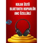 Shopwave Geniş Frekans Aralıklı Bluetooth Kulak Üstü Kulaklık