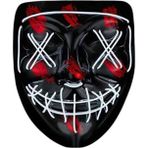 Shopwave Hallowen Parti Maskesi Neon Led Işıklı Maske 3 Modlu Cadılar Bayramı Maskesi