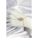 Shopwave HTC7SN653 316L Çelik Gold Renk Zincirli Dönen Yonca Figürlü Şahmeran