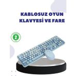 Shopwave Kablosuz Retro Klavye ve Mouse Seti – 104 Tuşlu, Sessiz Yazım