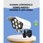 Shopwave Kamera Görünümlü Solar LED Lamba Hareket Sensörlü Uzaktan Kumandalı Bahçe Duvar Aydınlatması