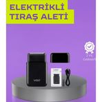 Shopwave Kart Tasarımlı Şarjlı Tıraş Makinesi | 2 Başlıklı Hassas Kesim