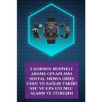Shopwave Kulak İçi Kablosuz Bluetooth Kulaklık ve NFC ve GPS Özellikli Akıllı Saat Alarm ve Titreşim