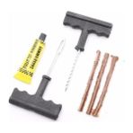 Shopwave Lastik Tamir Kiti, 6 Parça Otomobil Bisiklet Motor Patlak Lastik Onarma Seti, Taşınabilir Acil Duru - 132 Matt Dark Grey