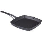 Shopwave Lava Döküm Izgara Tava, Metal Kulplu, 26X26 cm - 00 Beyaz