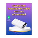 shopwave Lightning ve Type-C Girişli 50000mAh Powerbank