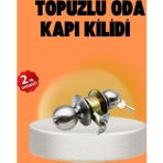 Shopwave Mat Renk Topuzlu Kapı Kilidi – Giriş Tipi