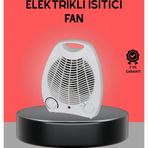 Shopwave Mini Elektrikli Isıtıcı 2000W – Termostatlı Fanlı Isıtma, Taşınabilir Tasarım