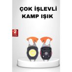 Shopwave Mini LED Anahtarlık Fener – Şişe Açacağı, Tornavida, Düdük ve USB Şarj Özellikli