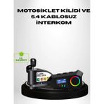 Shopwave Motosiklet ve Günlük Kullanım Için Bluetooth Hoparlör ve Disk Kilidi Seti
